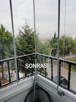 Cam balkon temizliği- (sonrası)
