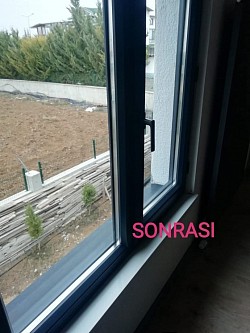 İnşaat sonrası cam temizliği- (sonrası)